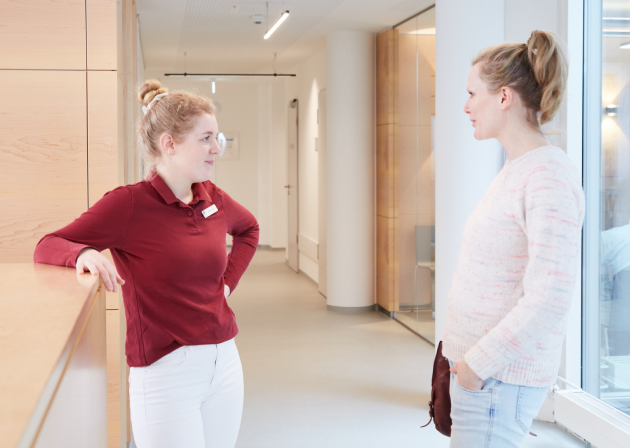 Anmeldung in der Praxisklinik